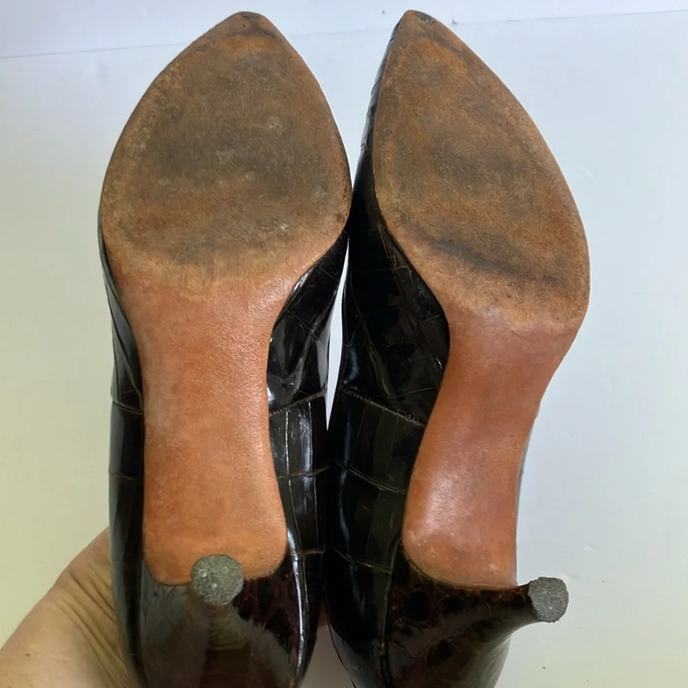 Troylings Vintage Croco/Alligator Pumps - Picture 6 of 6